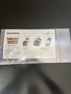 Neat Organizing 12 Clear Plastic Drawer Dividers for Lingerie and Socks. NWT